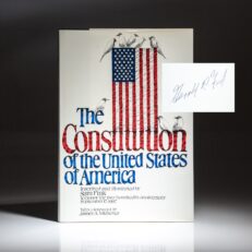 First edition of The Constitution of the United States of America, signed by former President Gerald R. Ford.