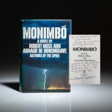 From the personal library of President George H.W. Bush in Kennebunkport, Maine, Monimbo, a novel by Robert Moss and Arnaud de Borchgrave.