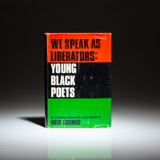 First edition of We Speak As Liberators: Young Black Poets, edited by Orde Coombs.