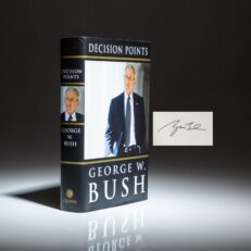 Signed first edition, first printing of Decision Points by President George W. Bush.