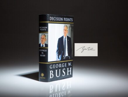 Signed first edition, first printing of Decision Points by President George W. Bush.