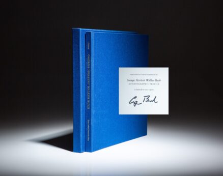 Signed limited edition of A Photographic Profile by White House photographer, David Valdez. Signed by President George H.W. Bush.