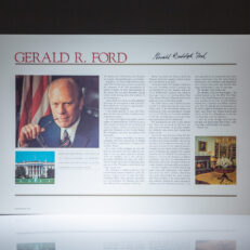 Signed limited edition broadside of the remarks of Gerald R. Ford after taking the oath of office as Vice President Gerald R. Ford, before a joint session of Congress. The speech was delivered on December 6, 1973.