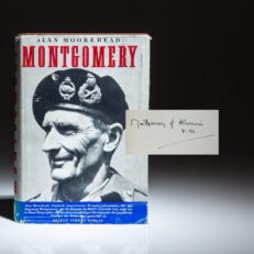 First German edition of Montgomery by Alan Moorehead, signed by Field Marshall Montgomery.