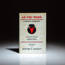 Signed first edition of As You Were: Cannon Company, by Howard D. Ashcraft.