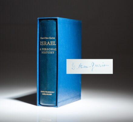 Signed limited edition of Israel: A Personal History by David Ben-Gurion.