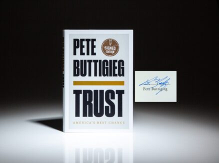 First edition of Trust: America's Best Chance, signed by Pete Buttigieg.