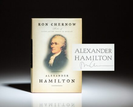 Signed first edition of Alexander Hamilton by Ron Chernow.