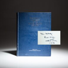 Signed first edition of Historical Almanac of the United States Senate by Senator Bob Dole.