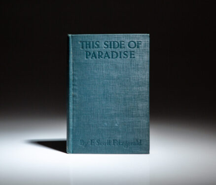 First edition, first printing of This Side of Paradise by F. Scott Fitzgerald.