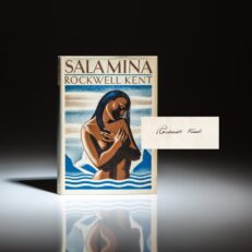 Signed first edition of Salamina by Rockwell Kent, in first state dust jacket.