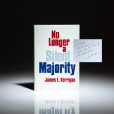 First edition of No Longer A Silent Majority, by the President of Greyhound Bus Lines, James L. Kerrigan.