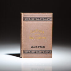 First pirated edition of Old Times on the Mississippi by Mark Twain.