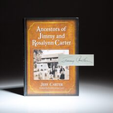 Ancestors of Jimmy and Rosalynn Carter by Jeff Carter, signed by President Jimmy Carter on his introduction.