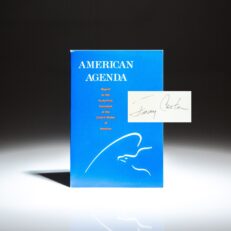 Signed first edition of American Agenda by President Jimmy Carter.