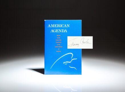 Signed first edition of American Agenda by President Jimmy Carter.