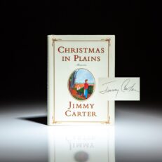 First edition of Christmas in Plains, signed by President Jimmy Carter.