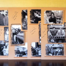 Four photographic panels from Plains High School, located in the Jimmy Carter National Historical Park, each of which is signed by President Jimmy Carter and First Lady Rosalynn Carter.