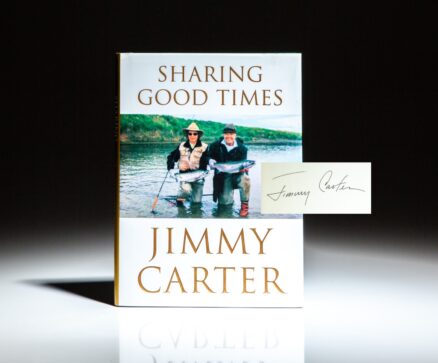 Signed first edition of Sharing Good Times by President Jimmy Carter.