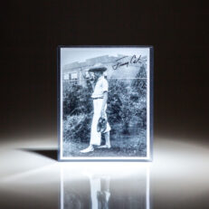 Signed photograph of Jimmy Carter as a boy in Plains, Georgia.