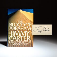 Signed copy of The Blood of Abraham, by President Jimmy Carter.