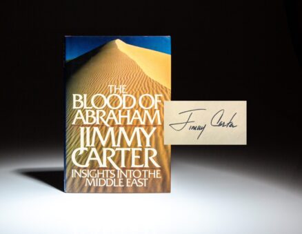 Signed copy of The Blood of Abraham, by President Jimmy Carter.