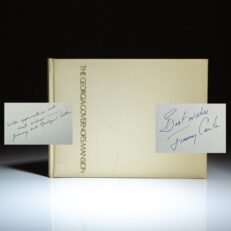 Limited edition of The Georgia Governor's Mansion, signed by Jimmy Carter and Rosalynn Carter.