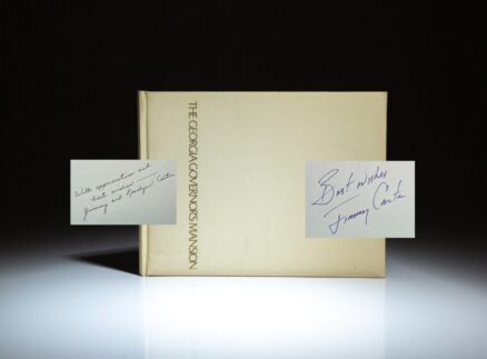 Limited edition of The Georgia Governor's Mansion, signed by Jimmy Carter and Rosalynn Carter.