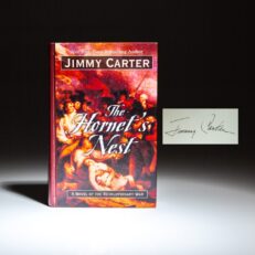 Signed copy of The Hornet's Nest, the large print edition, by President Jimmy Carter.