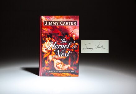 Signed copy of The Hornet's Nest, the large print edition, by President Jimmy Carter.