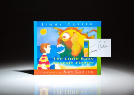 The Little Baby Snoogle-Fleejer, signed by President Jimmy Carter and Amy Carter.