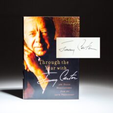 Signed first edition of Through The Year with Jimmy Carter.