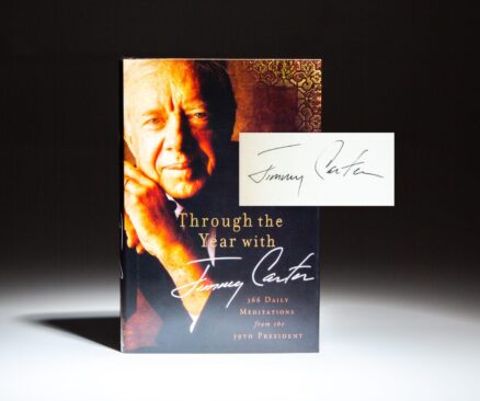 Signed first edition of Through The Year with Jimmy Carter.