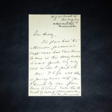 Personalized letter from Felix Frankfurter, dated 1936.