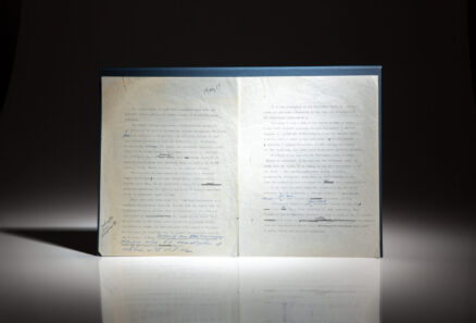 Original typescript speech by Jimmy Carter during the 1976 presidential campaign, attacking the policies of the Ford Administration. Includes handwritten corrections by Carter.