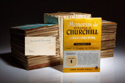 Signed copy of Memorias La Segunda Guerra Mundial [The Second World War], by Winston S. Churchill.