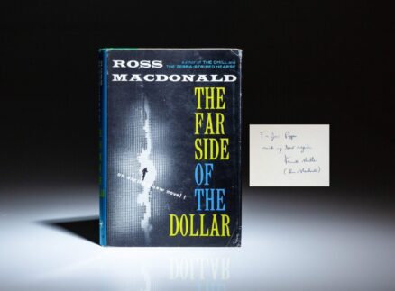 First edition, first printing of The Far Side of the Dollar, inscribed by Ross Macdonald.