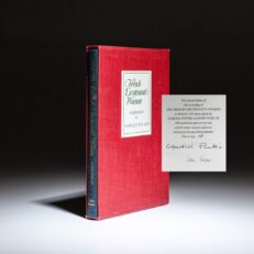 Deluxe limited edition of The French Lieutenant's Woman, signed by Harold Pinter and John Fowles.