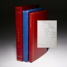 Signed limited edition of The White House: An Historic Guide, inscribed to Joe Kennedy, Sr. The book is inscribed by President John F. Kennedy, First Lady Jackie Kennedy, and Caroline Kennedy.