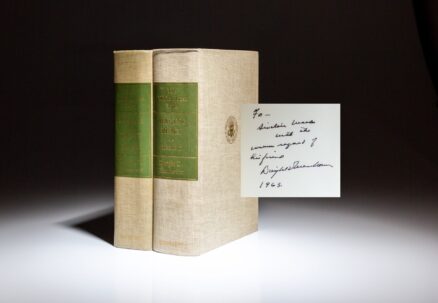 Limited edition of The White House Years: Mandate for Change and Waging Peace by President Dwight D. Eisenhower, both volumes inscribed to his Secretary of Commerce, Sinclair Weeks.