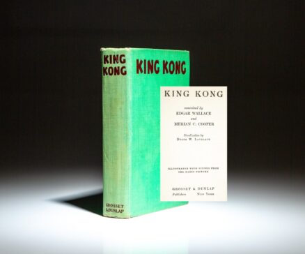 First edition, first issue of King Kong by Delos W. Lovelace, conceived by Edgar Wallace and Merian C. Cooper.