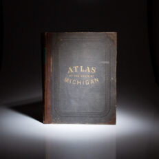 First edition of Atlas of the State of Michigan by H.F. Walling, published in 1873.