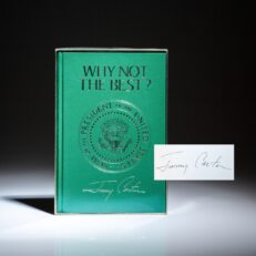 Signed by President Jimmy Carter, deluxe Presidential Edition of Why Not The Best?