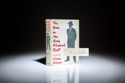 Signed first edition of The Man in the Gray Flannel Suit by Sloan Wilson.