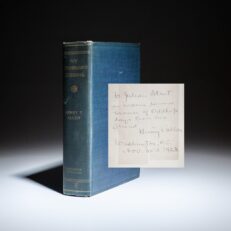 First edition of My Rhineland Journal by Major General Henry T. Allen, inscribed to author and journalist, Julian Street.