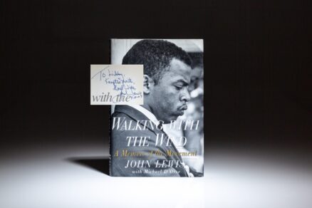 First edition, first printing of Walking with the Wind: A Memoir of the Movement, signed by Congressman John Lewis.