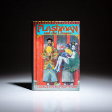 First American edition of Flashman and the Dragon by George MacDonald Fraser, published by Alfred A. Knopf in 1986.