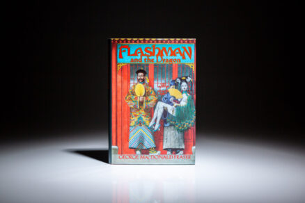 First American edition of Flashman and the Dragon by George MacDonald Fraser, published by Alfred A. Knopf in 1986.