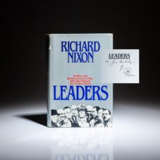 First edition of Leaders by Richard Nixon, inscribed to Court of Appeals Judge and Senator James L. Buckley.