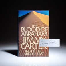 Signed copy of The Blood of Abraham, by President Jimmy Carter.